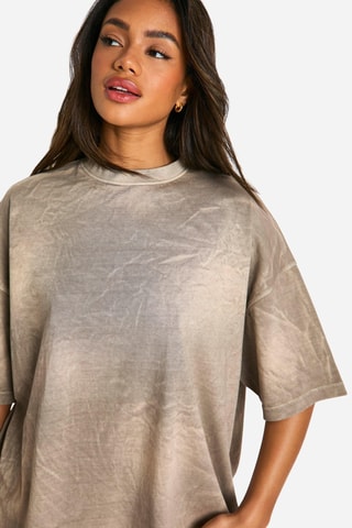 Oversized T-shirt - Taupe