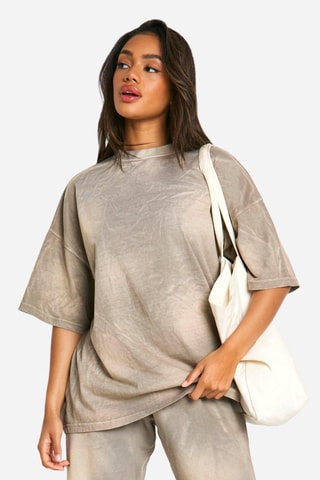 Oversized T-shirt - Taupe