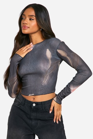 Crop Top - Grijs