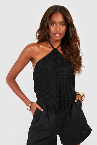 Crop Top - Zwart