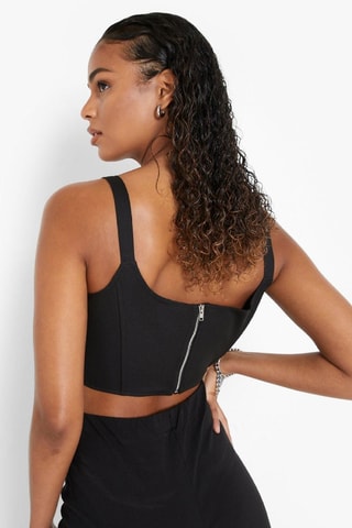 Crop Top - Zwart
