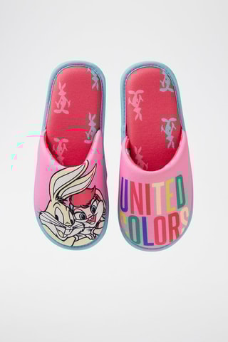 Pantoufles Bugs Bunny et Lola Looney Tunes - Rose
