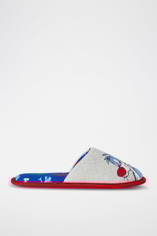 Pantoufles Sylvestre et Bugs Bunny Looney Tunes - Multicolore