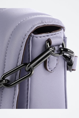 Sac bandoulière en cuir d’agneau - Violet