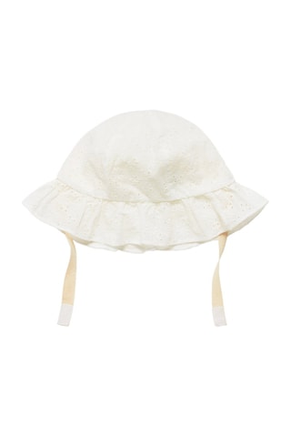 Bob en broderie anglaise Ecru