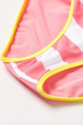 Maillot 1 pièce - Rose et blanc