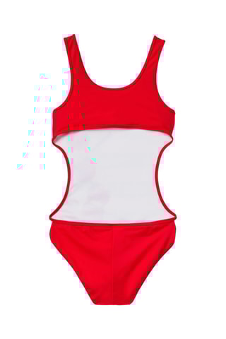 Maillot 1 pièce - Rouge et blanc