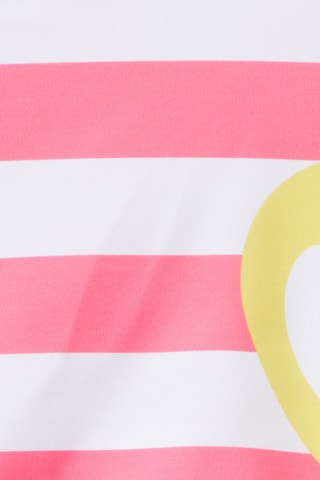 Maillot 1 pièce - Rose et blanc