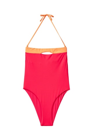 Maillot 1 pièce - Fuchsia et orange