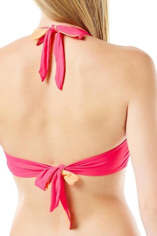 Haut de maillot réversible - Fuchsia et orange
