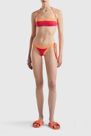 Haut de maillot - Fuchsia et orange