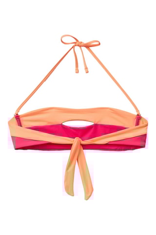 Haut de maillot - Fuchsia et orange