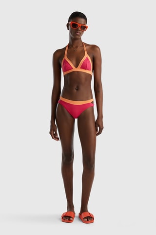 Haut de maillot - Fuchsia et orange