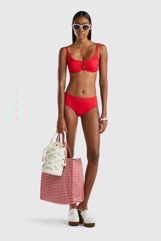 Haut de maillot coques - Rouge