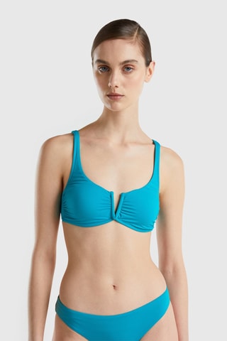 Haut de maillot coques - Bleu clair