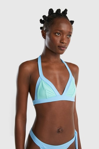 Haut de maillot - Turquoise et ciel