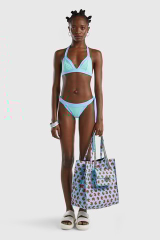 Haut de maillot - Turquoise et ciel