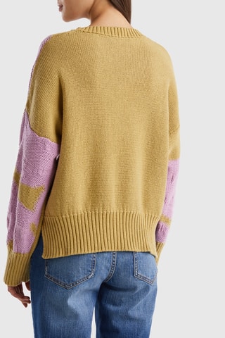 Pull - Rose et jaune
