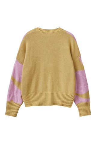 Pull - Rose et jaune