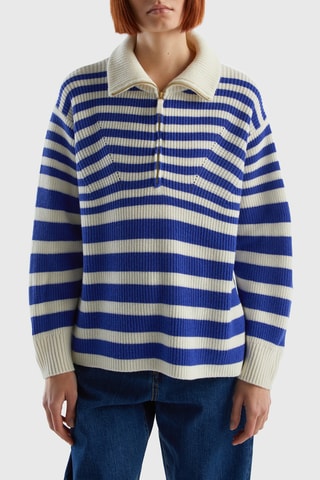 Pull en laine - Bleu