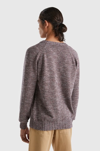 Pull Bordeaux chiné