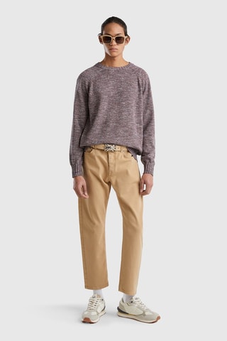 Pull Bordeaux chiné