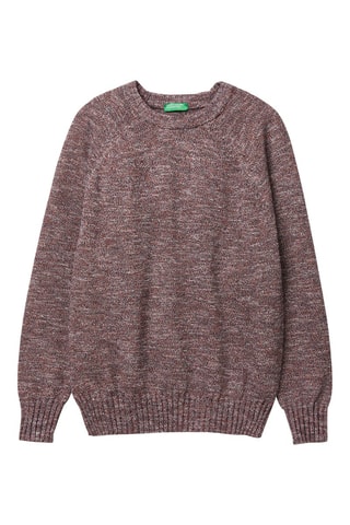Pull Bordeaux chiné