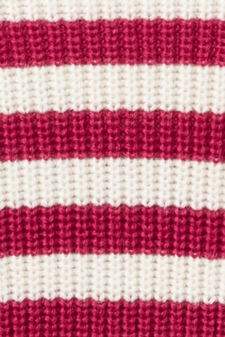 Pull en laine Bordeaux et écru