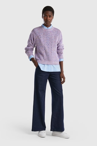 Pull Mauve chiné