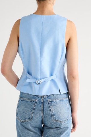 Gilet de costume en lin - Ciel