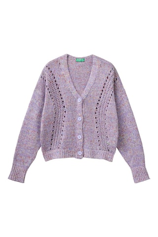 Gilet Mauve chiné