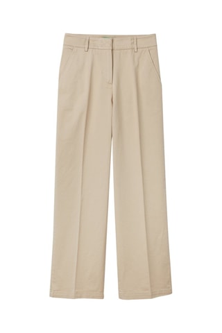 Pantalon wide legs taille haute Beige