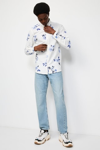 Jean droit Bleu