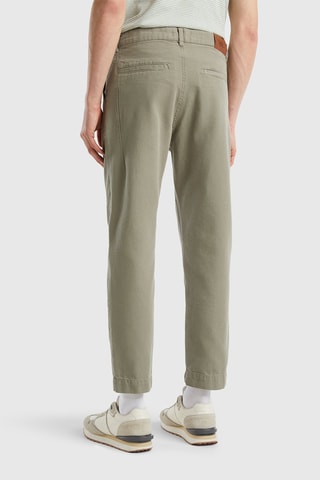 Pantalon droit 7/8 Marron