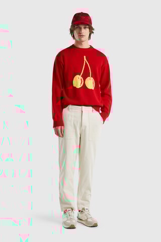 Pantalon slim Beige