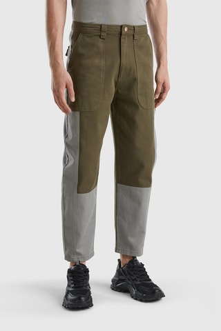 Pantalon droit 7/8 Gris