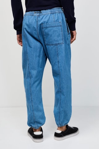 Jean jogger Bleu