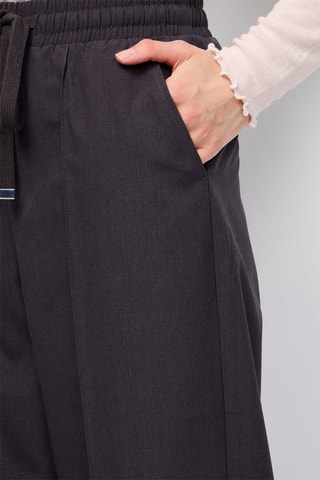 Pantalon droit Gris foncé