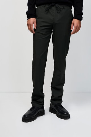 Pantalon droit Noir