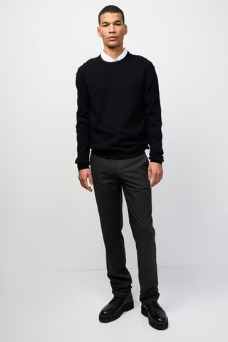 Pantalon droit Noir