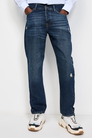 Jean droit Bleu