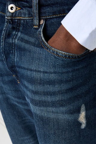 Jean droit Bleu