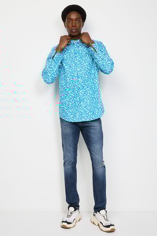 Jean droit Bleu