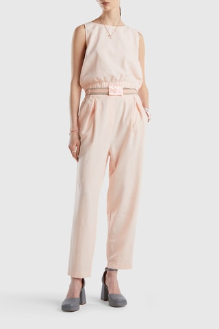 Pantalon en lin - Rose