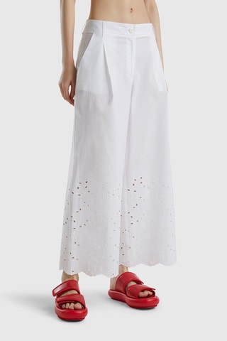Pantalon palazzo - Blanc