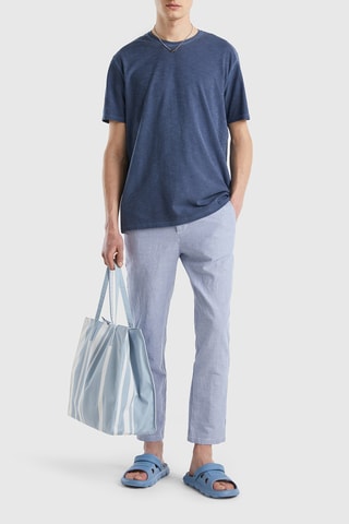 Pantalon en lin - Ciel