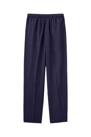 Pantalon casual en lin - Bleu marine