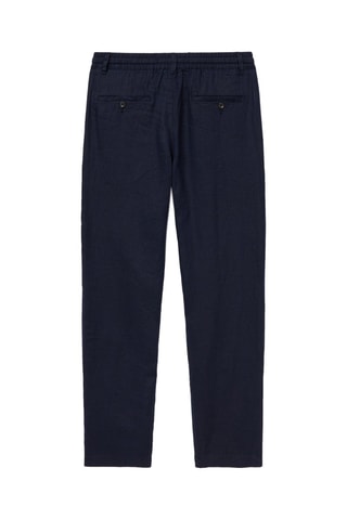 Pantalon en lin - Bleu