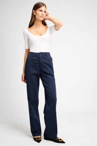 Pantalon wide legs Bleu marine