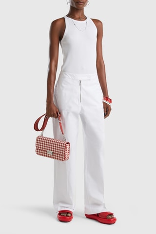 Pantalon wide legs - Blanc